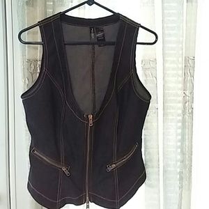 Bisou bisou denim vest